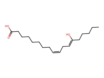 13-Hydroxyoctadeca-9,12-dienoic acid structure