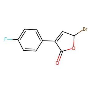 5-Bromo-3-(4-fluorophenyl)furan-2(5H)-one structure