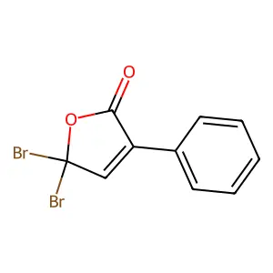 5,5-Dibromo-3-phenylfuran-2-one structure