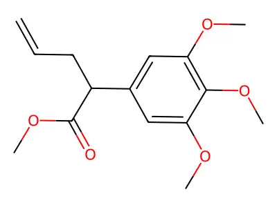 Methyl 2-(3,4,5-trimethoxyphenyl)pent-4-enoate structure