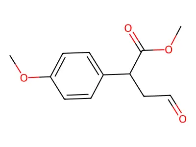 Methyl 2-(4-methoxyphenyl)-4-oxobutanoate structure