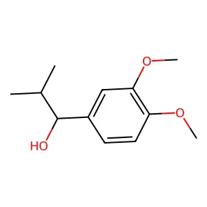 3,4-Dimethoxy-alpha-(1-methylethyl)benzenemethanol structure