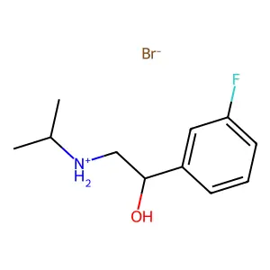 Benzyl alcohol, 3-fluoro-alpha-isopropylaminomethyl-, hydrobromide structure