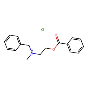 Benzoic acid, 2-(N-benzyl-N-methylamino)ethyl ester, hydrochloride structure