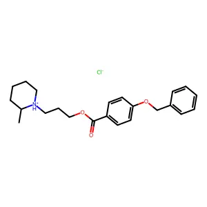 3-(2-Methylpiperidin-1-yl)propyl 4-(benzyloxy)benzoate--hydrogen chloride (1/1) structure