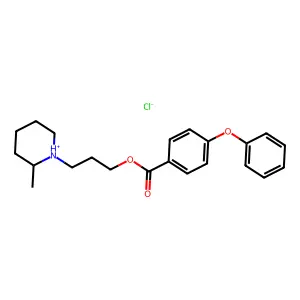 3-(2-Methylpiperidin-1-yl)propyl 4-phenoxybenzoate--hydrogen chloride (1/1) structure