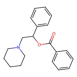 苯甲酸(1-苯基-2-哌啶基)乙酯 structure
