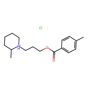 3-(2-Methylpiperidin-1-yl)propyl 4-methylbenzoate--hydrogen chloride (1/1) structure
