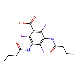 3,5-二丁酰氨基-2,4,6-三碘苯甲酸 structure