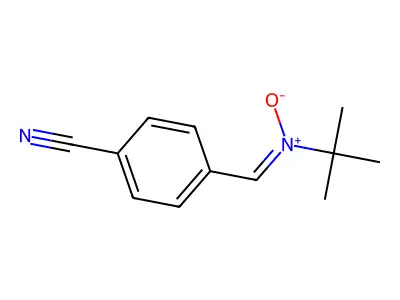 alpha-(4-cyanophenyl)-N-t-butylnitrone structure
