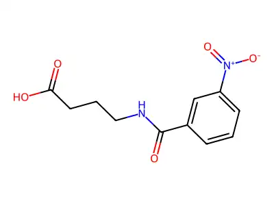 4-[(3-nitrobenzoyl)amino]butanoic Acid structure