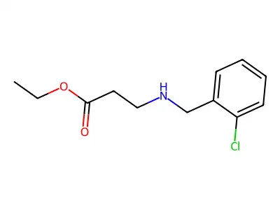 Ethyl 3-[(2-chlorobenzyl)amino]propanoate structure