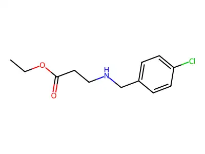 Ethyl 3-{[(4-chlorophenyl)methyl]amino}propanoate structure
