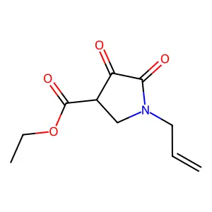 Ethyl 4,5-dioxo-1-prop-2-enylpyrrolidine-3-carboxylate structure