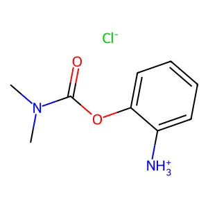Carbamic acid, dimethyl-, 2-aminophenyl ester, hydrochloride structure