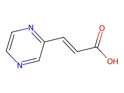 3-(Pyrazin-2-yl)acrylic acid structure