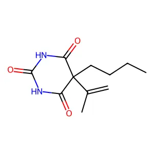 Barbituric acid, 5-butyl-5-isopropenyl- structure
