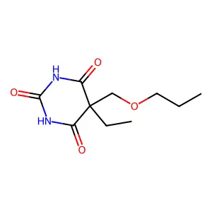 Barbituric acid, 5-ethyl-5-(propoxymethyl)- structure