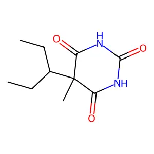 5-Methyl-5-(pentan-3-yl)pyrimidine-2,4,6(1H,3H,5H)-trione structure