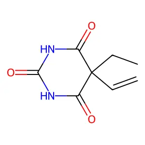 Barbituric acid, 5-ethyl-5-vinyl- structure