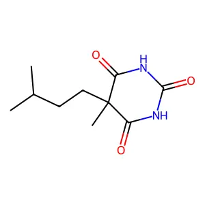 Barbituric acid, 5-isopentyl-5-methyl- structure