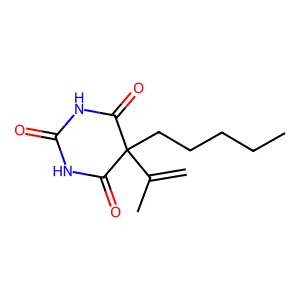 Barbituric acid, 5-isopropenyl-5-pentyl- structure