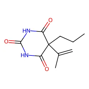 Barbituric acid, 5-isopropenyl-5-propyl- structure