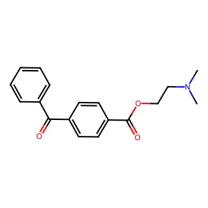 2-(Dimethylamino)ethyl 4-benzoylbenzoate structure
