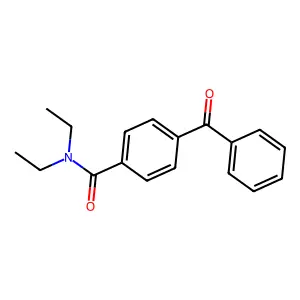 4-benzoyl-N,N-diethylbenzamide structure