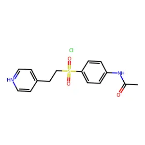 Acetanilide, 4'-(2-(4-pyridyl)ethylsulfonyl)-, hydrochloride structure