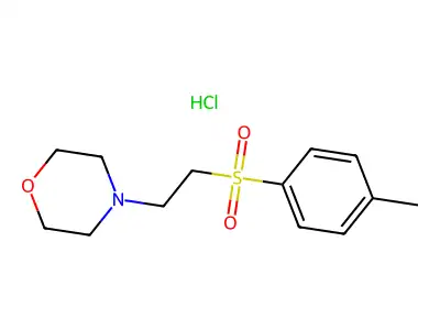 Morpholine, 4-(2-(4-tolylsulfonyl)ethyl)-, hydrochloride structure