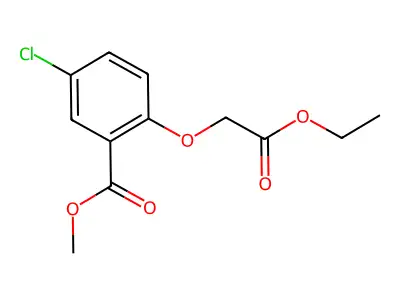 Methyl 5-chloro-2-(2-ethoxy-2-oxoethoxy)benzoate structure