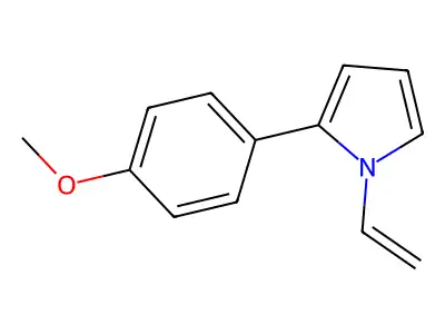 1-Ethenyl-2-(4-methoxyphenyl)-1H-pyrrole structure