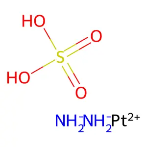 azanide;platinum(2+);sulfuric acid structure