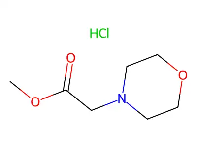 Morpholin-4-yl-acetic acid methyl esterhydrochloride structure