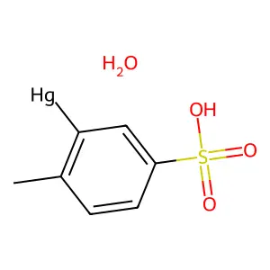 o-Hydroxymercury toluene-p-sulfonic acid structure