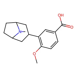 O-(4-Hydroxybenzoyl)tropine, O-methyl- structure