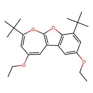 2,9-Di-tert-butyl-4,7-diethoxyoxepino[2,3-b][1]benzofuran structure