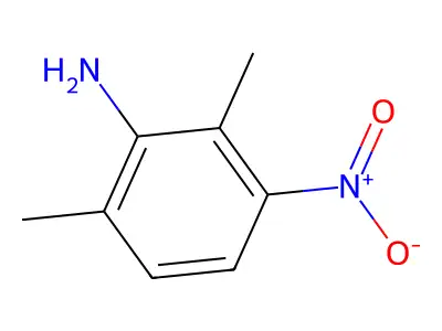 3-Nitro-2,6-xylidine structure