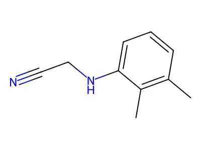 ((2,3-Dimethylphenyl)amino)acetonitrile structure
