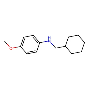 N-(cyclohexylmethyl)-4-methoxyaniline structure