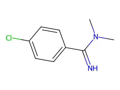4-chloro-N,N-dimethylbenzenecarboximidamide structure