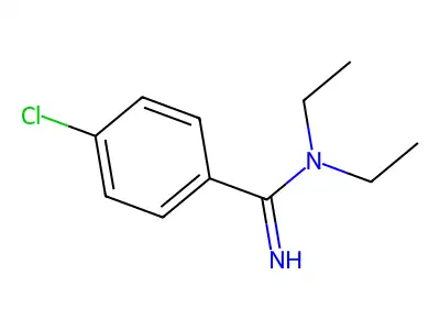 4-chloro-N,N-diethylbenzenecarboximidamide structure