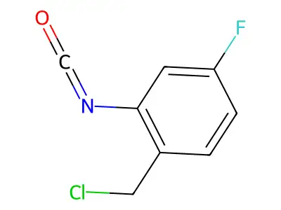 1-(Chloromethyl)-4-fluoro-2-isocyanatobenzene structure