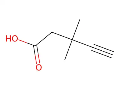 3,3-二甲基戊-4-炔酸 structure
