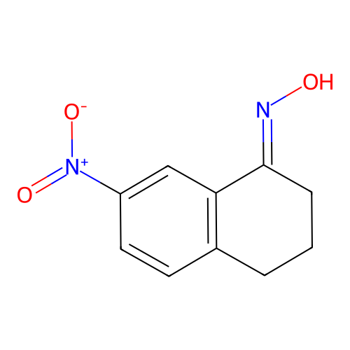 N-(7-nitro-1,2,3,4-tetrahydronaphthalen-1-ylidene)hydroxylamine structure