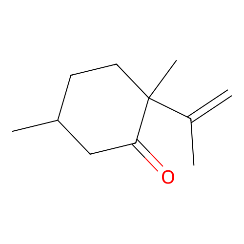 Cyclohexanone, 2-isopropenyl-2,5-dimethyl- structure