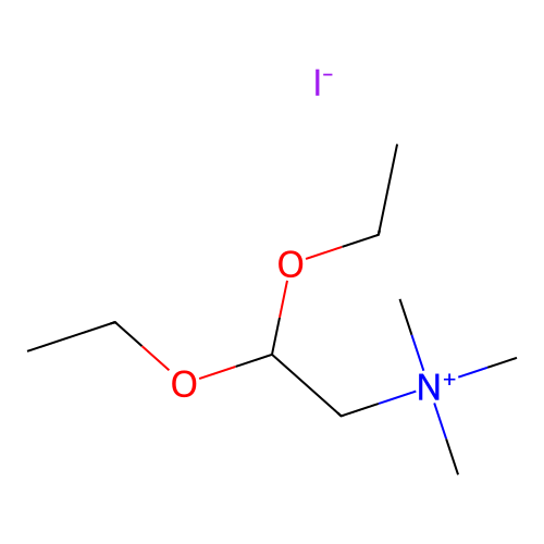 Betainealdehyde Diethylacetal Iodide structure