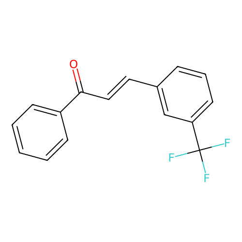 1-Phenyl-3-(3-(trifluoromethyl)phenyl)-2-propen-1-one structure