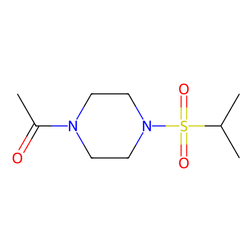 1-(4-Propan-2-ylsulfonylpiperazin-1-yl)ethanone structure